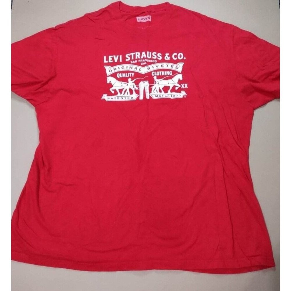 Levi Strauss & Co Red T-shirt Sz 2XL